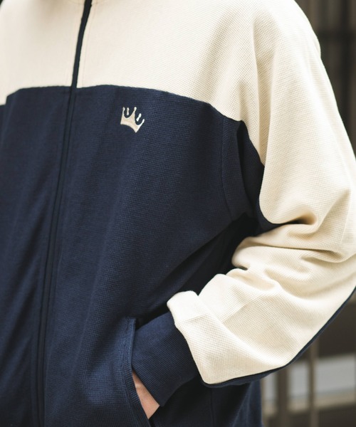 BROKEN BASE(ブロークンベース)の「バックプリントトラックジャケット(その他アウター・メンズ・ネイビー/ブラウン・MEDIUM/LARGE)」の13枚目の写真