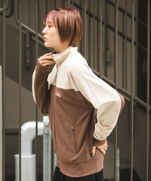 BROKEN BASE(ブロークンベース)の「バックプリントトラックジャケット(その他アウター・メンズ・ネイビー/ブラウン・MEDIUM/LARGE)」の17枚目の写真