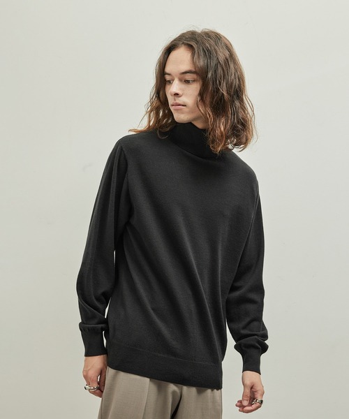  j.n.r.d（ジェー・エヌ・アール・ディー）の「j.n.r.d/PBTタートルネック（ニット/セーター・メンズ・ホワイト/ブラック/グリーン/パープル/ダークパープル・M/L/LL）」の22枚目の写真