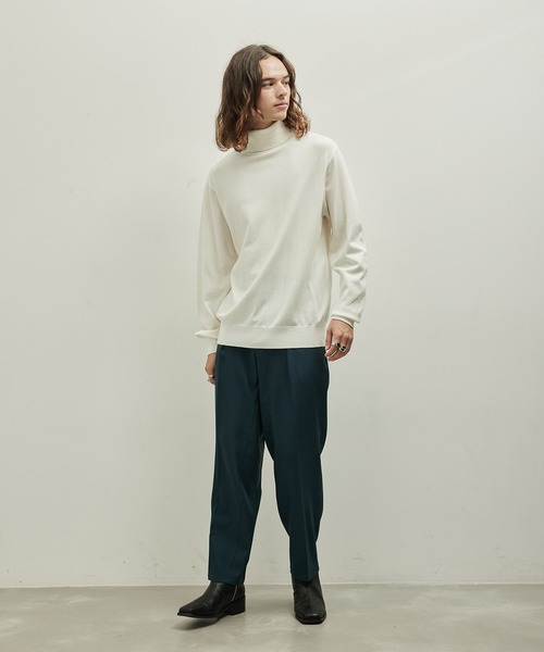  j.n.r.d（ジェー・エヌ・アール・ディー）の「j.n.r.d/PBTタートルネック（ニット/セーター・メンズ・ホワイト/ブラック/グリーン/パープル/ダークパープル・M/L/LL）」の16枚目の写真