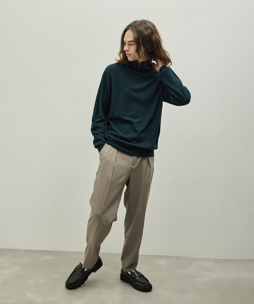  j.n.r.d（ジェー・エヌ・アール・ディー）の「j.n.r.d/PBTタートルネック（ニット/セーター・メンズ・ホワイト/ブラック/グリーン/パープル/ダークパープル・M/L/LL）」の13枚目の写真