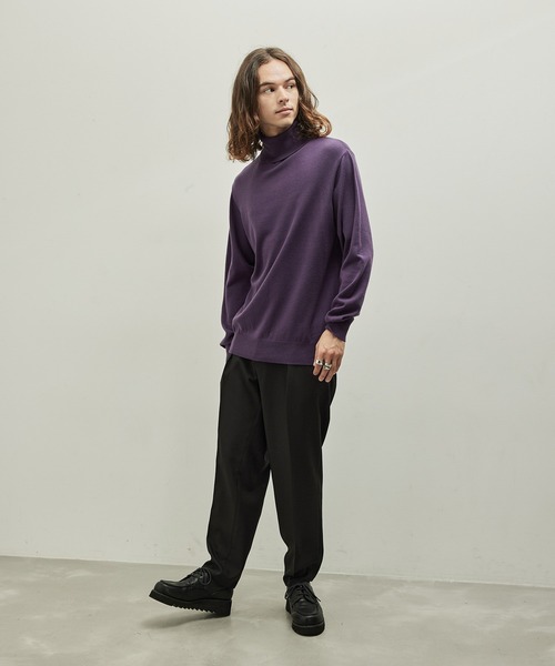  j.n.r.d（ジェー・エヌ・アール・ディー）の「j.n.r.d/PBTタートルネック（ニット/セーター・メンズ・ホワイト/ブラック/グリーン/パープル/ダークパープル・M/L/LL）」の12枚目の写真