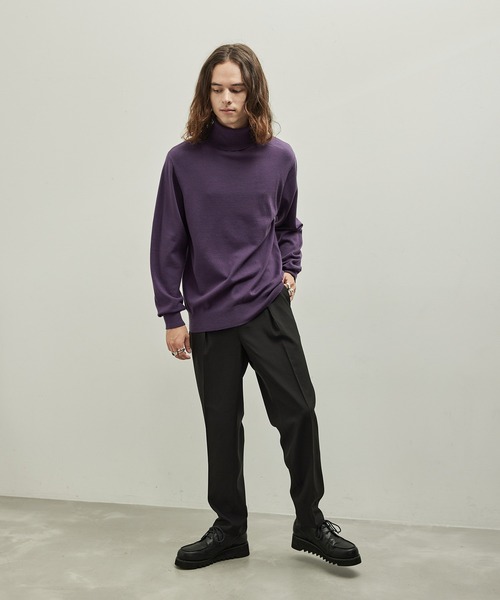  j.n.r.d（ジェー・エヌ・アール・ディー）の「j.n.r.d/PBTタートルネック（ニット/セーター・メンズ・ホワイト/ブラック/グリーン/パープル/ダークパープル・M/L/LL）」の11枚目の写真