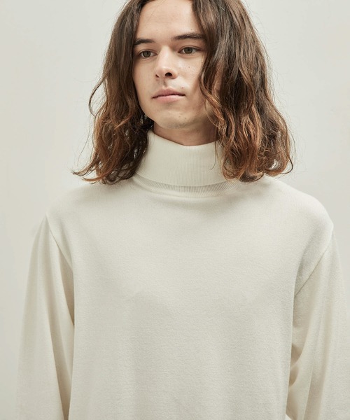  j.n.r.d（ジェー・エヌ・アール・ディー）の「j.n.r.d/PBTタートルネック（ニット/セーター・メンズ・ホワイト/ブラック/グリーン/パープル/ダークパープル・M/L/LL）」の8枚目の写真