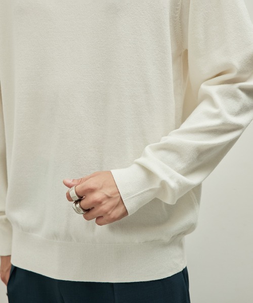  j.n.r.d（ジェー・エヌ・アール・ディー）の「j.n.r.d/PBTタートルネック（ニット/セーター・メンズ・ホワイト/ブラック/グリーン/パープル/ダークパープル・M/L/LL）」の7枚目の写真