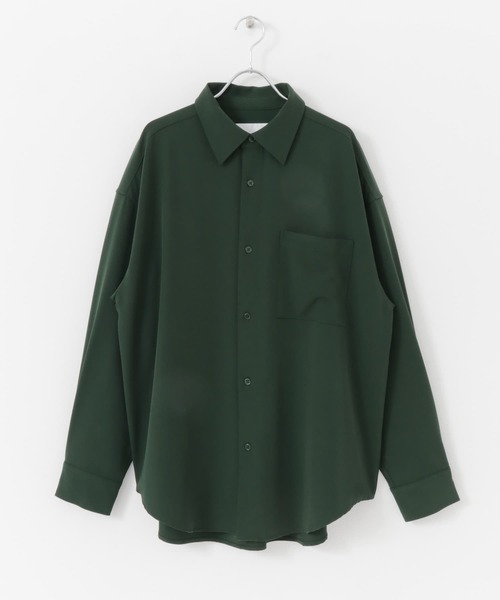 URBAN RESEARCH（アーバンリサーチ）の「URBAN RESEARCH iD　ジェシーツイルストレッチシャツ（シャツ/ブラウス・メンズ・ネイビー/グリーン/ベージュ系その他・MEDIUM/LARGE）」の2枚目の写真