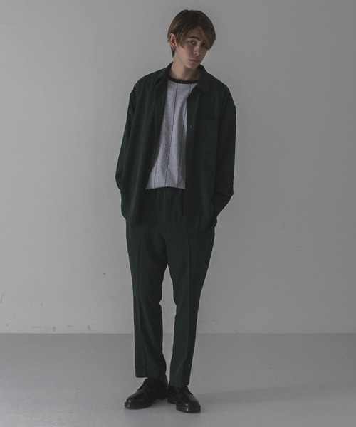 URBAN RESEARCH（アーバンリサーチ）の「URBAN RESEARCH iD　ジェシーツイルストレッチシャツ（シャツ/ブラウス・メンズ・ネイビー/グリーン/ベージュ系その他・MEDIUM/LARGE）」の6枚目の写真