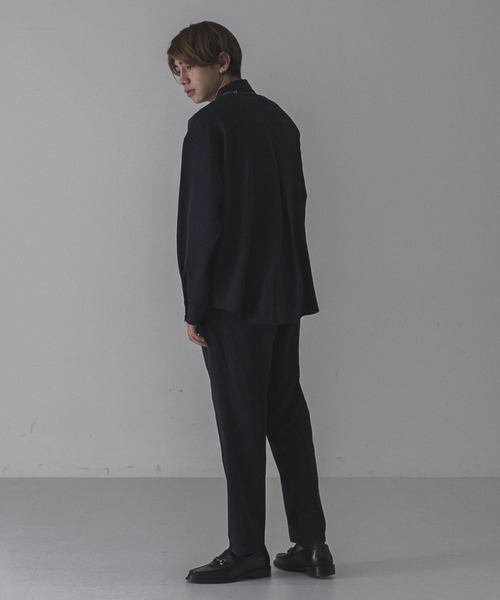 URBAN RESEARCH（アーバンリサーチ）の「URBAN RESEARCH iD　ジェシーツイルストレッチシャツ（シャツ/ブラウス・メンズ・ネイビー/グリーン/ベージュ系その他・MEDIUM/LARGE）」の9枚目の写真