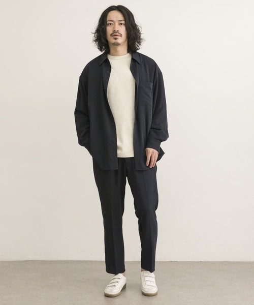 URBAN RESEARCH（アーバンリサーチ）の「URBAN RESEARCH iD　ジェシーツイルストレッチシャツ（シャツ/ブラウス・メンズ・ネイビー/グリーン/ベージュ系その他・MEDIUM/LARGE）」の11枚目の写真