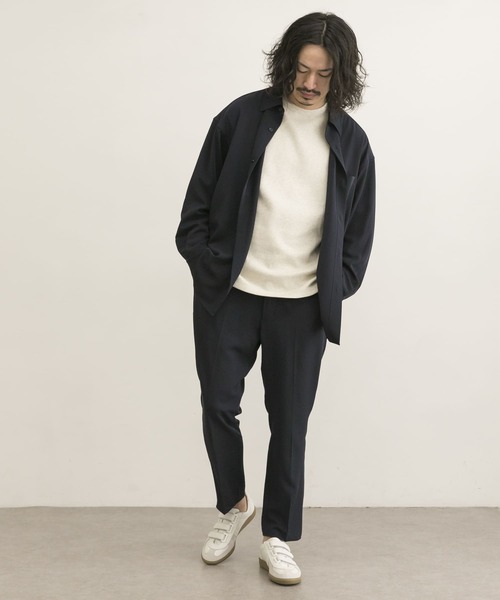 URBAN RESEARCH（アーバンリサーチ）の「URBAN RESEARCH iD　ジェシーツイルストレッチシャツ（シャツ/ブラウス・メンズ・ネイビー/グリーン/ベージュ系その他・MEDIUM/LARGE）」の12枚目の写真