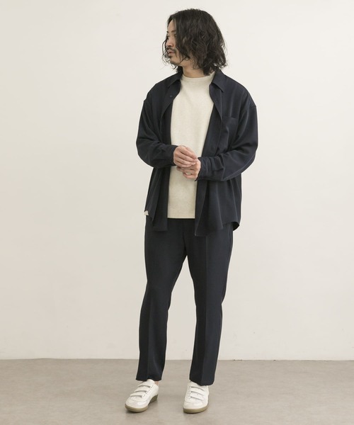 URBAN RESEARCH（アーバンリサーチ）の「URBAN RESEARCH iD　ジェシーツイルストレッチシャツ（シャツ/ブラウス・メンズ・ネイビー/グリーン/ベージュ系その他・MEDIUM/LARGE）」の13枚目の写真