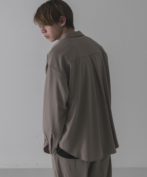 URBAN RESEARCH（アーバンリサーチ）の「URBAN RESEARCH iD　ジェシーツイルストレッチシャツ（シャツ/ブラウス・メンズ・ネイビー/グリーン/ベージュ系その他・MEDIUM/LARGE）」の15枚目の写真