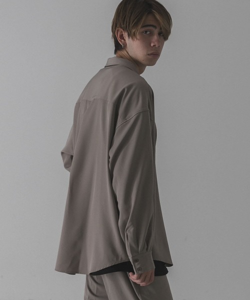 URBAN RESEARCH（アーバンリサーチ）の「URBAN RESEARCH iD　ジェシーツイルストレッチシャツ（シャツ/ブラウス・メンズ・ネイビー/グリーン/ベージュ系その他・MEDIUM/LARGE）」の16枚目の写真