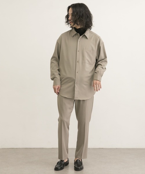 URBAN RESEARCH（アーバンリサーチ）の「URBAN RESEARCH iD　ジェシーツイルストレッチシャツ（シャツ/ブラウス・メンズ・ネイビー/グリーン/ベージュ系その他・MEDIUM/LARGE）」の22枚目の写真