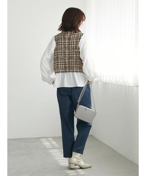 Green　Parks（グリーンパークス）の「美脚クリーンパンツ（スラックス・レディース・ブラック/ライトグレー/ブルー・M/L）」の9枚目の写真