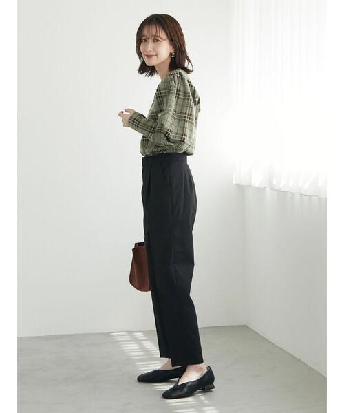 Green　Parks（グリーンパークス）の「美脚クリーンパンツ（スラックス・レディース・ブラック/ライトグレー/ブルー・M/L）」の11枚目の写真