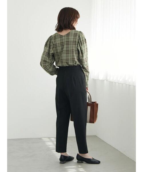 Green　Parks（グリーンパークス）の「美脚クリーンパンツ（スラックス・レディース・ブラック/ライトグレー/ブルー・M/L）」の12枚目の写真