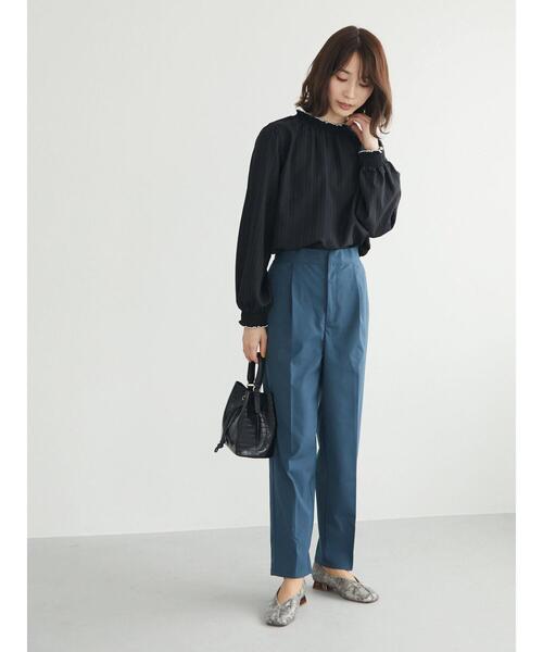 Green　Parks（グリーンパークス）の「美脚クリーンパンツ（スラックス・レディース・ブラック/ライトグレー/ブルー・M/L）」の13枚目の写真