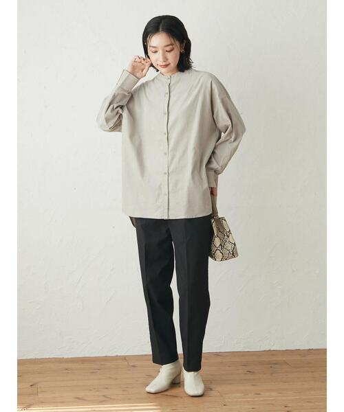 Green　Parks（グリーンパークス）の「美脚クリーンパンツ（スラックス・レディース・ブラック/ライトグレー/ブルー・M/L）」の18枚目の写真