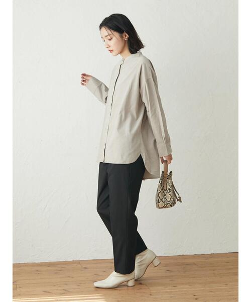 Green　Parks（グリーンパークス）の「美脚クリーンパンツ（スラックス・レディース・ブラック/ライトグレー/ブルー・M/L）」の19枚目の写真