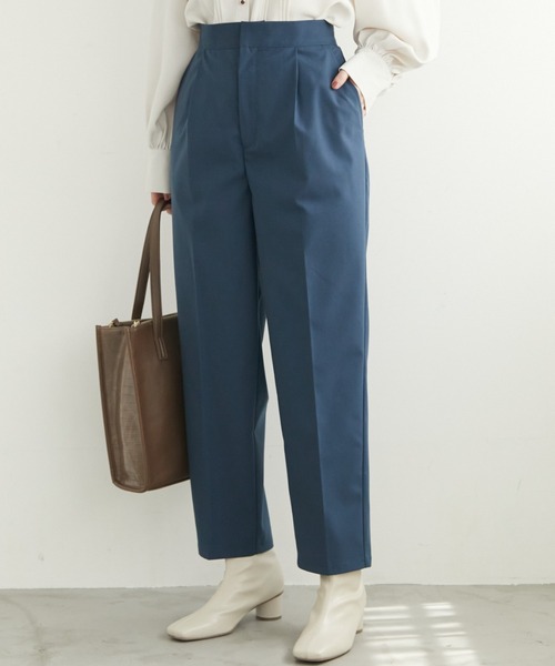 Green　Parks（グリーンパークス）の「美脚クリーンパンツ（スラックス・レディース・ブラック/ライトグレー/ブルー・M/L）」の3枚目の写真