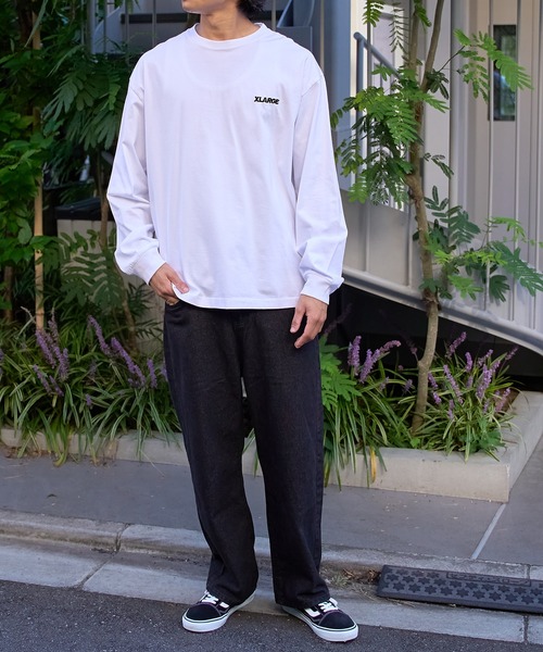 XLARGE(エクストララージ)の「【XLARGE】ビッグシルエットバックプリントロングTシャツ ロンT(Tシャツ/カットソー・メンズ・グリーン/ホワイト/ブラック・S/M/L)」の9枚目の写真