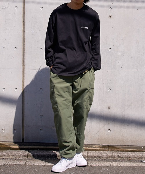 XLARGE(エクストララージ)の「【XLARGE】ビッグシルエットバックプリントロングTシャツ ロンT(Tシャツ/カットソー・メンズ・グリーン/ホワイト/ブラック・S/M/L)」の18枚目の写真