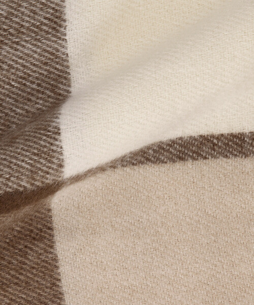 MONO　COMME CA（モノコムサ）の「ブロックチェック柄　ストール（ストール/ショール・レディース・ブラック系/ベージュ/イエロー/サックスブルー・FREE）」の22枚目の写真