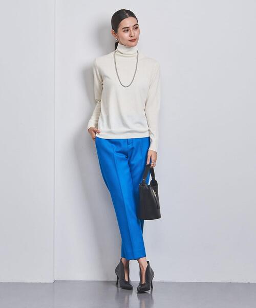 UNITED ARROWS（ユナイテッドアローズ）の「W 16G タートルネック ニット（ニット/セーター・レディース・オフホワイト/ブラック/ベージュ・FREE）」の8枚目の写真