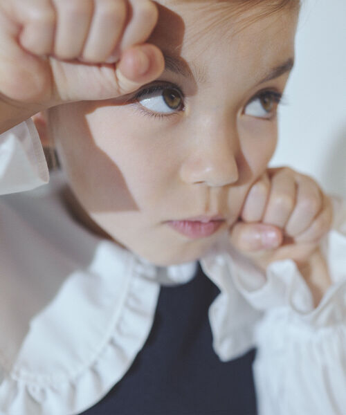 B:MING by BEAMS（ビーミングバイビームス）の「B:MING by BEAMS / CEREMONY ビッグカラー ブラウス（100～130cm）セレモニー　フォーマル　オケージョン（シャツ/ブラウス・キッズ・ホワイト・100/110/120/130）」の11枚目の写真