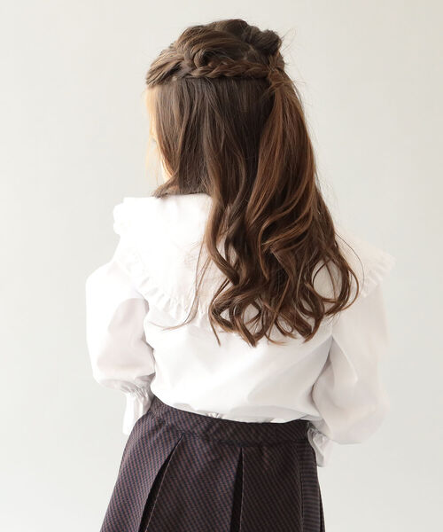 B:MING by BEAMS（ビーミングバイビームス）の「B:MING by BEAMS / CEREMONY ビッグカラー ブラウス（100～130cm）セレモニー　フォーマル　オケージョン（シャツ/ブラウス・キッズ・ホワイト・100/110/120/130）」の21枚目の写真