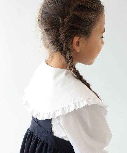 B:MING by BEAMS（ビーミングバイビームス）の「B:MING by BEAMS / CEREMONY ビッグカラー ブラウス（100～130cm）セレモニー　フォーマル　オケージョン（シャツ/ブラウス・キッズ・ホワイト・100/110/120/130）」の12枚目の写真