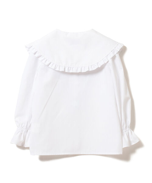 美品♡OHGA♡ビッグカラーブラウス、ホワイト 新品♡OHGA♡ビッグカラーブラウス、ホワイト