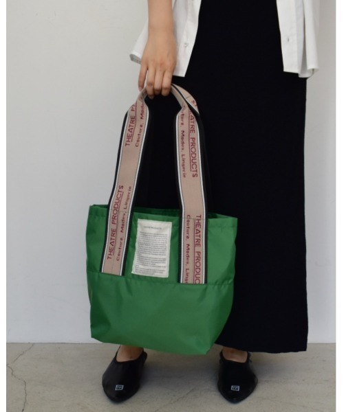 THEATRE PRODUCTS（シアタープロダクツ）の「MISSISSIPPI Msize／ジャガードテープ バッグ（トートバッグ・レディース・レッド/グリーン/ネイビー/パープル/チャコールグレー・FREE）」の3枚目の写真