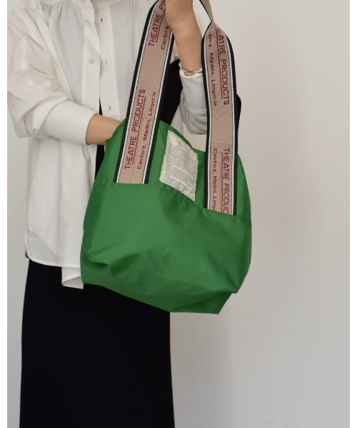 THEATRE PRODUCTS（シアタープロダクツ）の「MISSISSIPPI Msize／ジャガードテープ バッグ（トートバッグ・レディース・レッド/グリーン/ネイビー/パープル/チャコールグレー・FREE）」の11枚目の写真