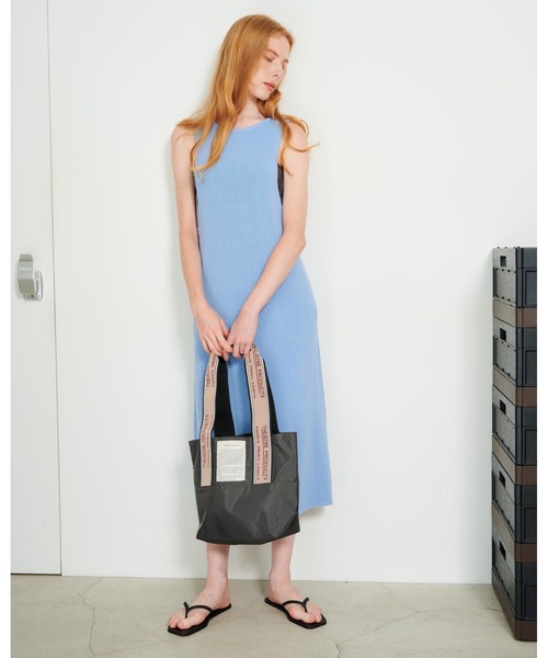 THEATRE PRODUCTS（シアタープロダクツ）の「MISSISSIPPI Msize／ジャガードテープ バッグ（トートバッグ・レディース・レッド/グリーン/ネイビー/パープル/チャコールグレー・FREE）」の15枚目の写真