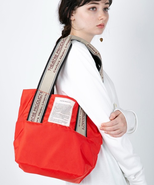 THEATRE PRODUCTS（シアタープロダクツ）の「MISSISSIPPI Msize／ジャガードテープ バッグ（トートバッグ・レディース・レッド/グリーン/ネイビー/パープル/チャコールグレー・FREE）」の19枚目の写真