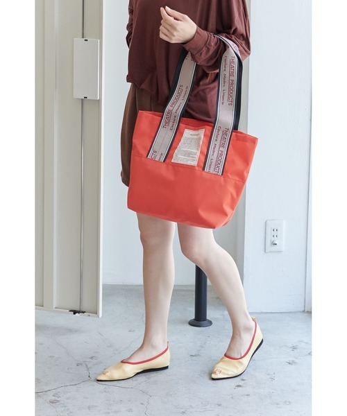 THEATRE PRODUCTS（シアタープロダクツ）の「MISSISSIPPI Msize／ジャガードテープ バッグ（トートバッグ・レディース・レッド/グリーン/ネイビー/パープル/チャコールグレー・FREE）」の20枚目の写真