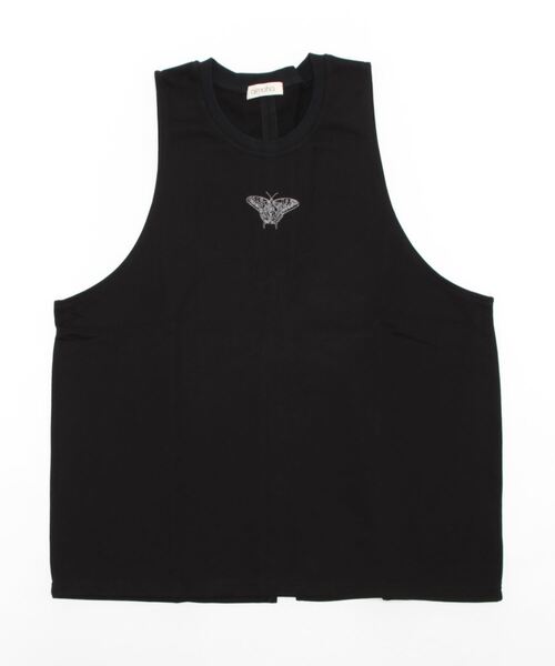 aimoha(アイモハ)の「aimohaオリジナル蝶々クラゲ刺繍刺繍バックスリットカットソーベスト(ベスト・レディース・オレンジ/ブラック/ベージュ/ブラック系その他/ベージュ系その他/グリーン系その他/パープル系その他/ピンク系その他/オレンジ系その他/ブラック系その他2/ベージュ系その他2/グリーン系その他2/パープル系その他2/ピンク系その他2/オレンジ系その他2/グリーン/ピンク/パープル・FREE)」の20枚目の写真