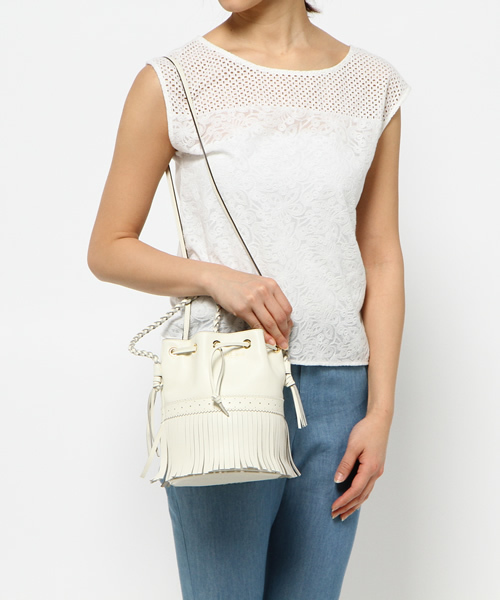 J&M Davidson（ジェイアンドエムデヴィッドソン）の「●J&M Davidson / "M CARNIVAL" フリンジ ショルダーバッグ（ショルダーバッグ・レディース・ホワイト/ブラック/オレンジ/グリーン・ONE SIZE）」の10枚目の写真