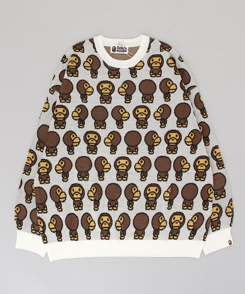 A BATHING APE（アベイシングエイプ）の「BABY MILO OVERSIZED KNIT L
