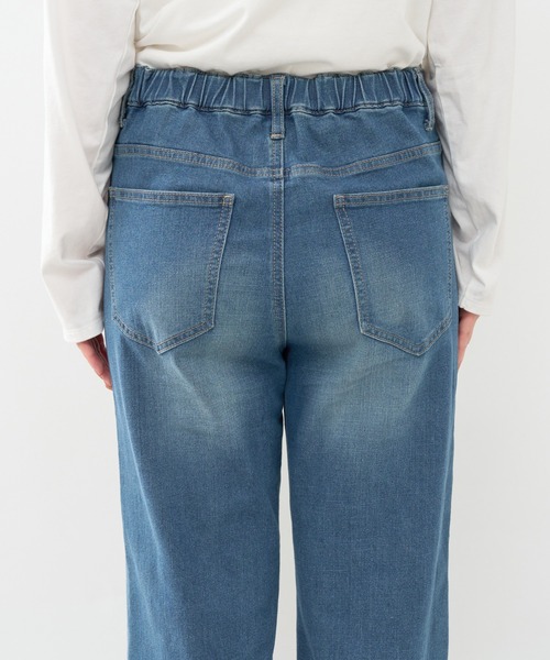 un dix cors(アンディコール)の「《3サイズ展開》リラックスセミワイドデニム(デニムパンツ・レディース・ブルー/ネイビー/グレー・M/L/S)」の9枚目の写真