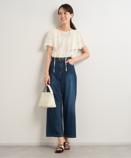 セール】《3サイズ展開》リラックスセミワイドデニム（デニム