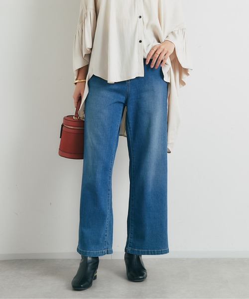 un dix cors(アンディコール)の「《3サイズ展開》リラックスセミワイドデニム(デニムパンツ・レディース・ブルー/ネイビー/グレー・M/L/S)」の13枚目の写真