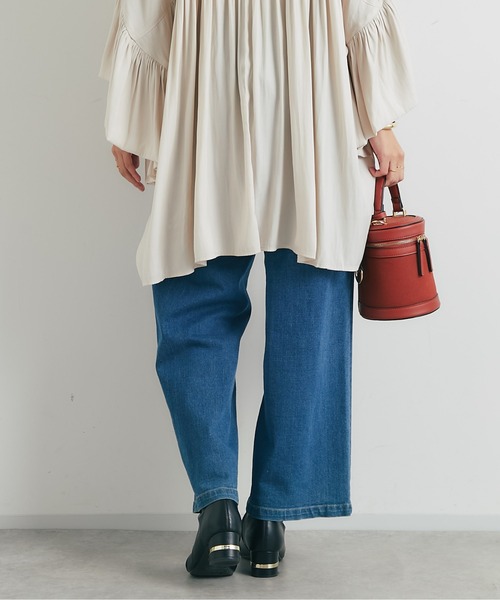 un dix cors(アンディコール)の「《3サイズ展開》リラックスセミワイドデニム(デニムパンツ・レディース・ブルー/ネイビー/グレー・M/L/S)」の16枚目の写真