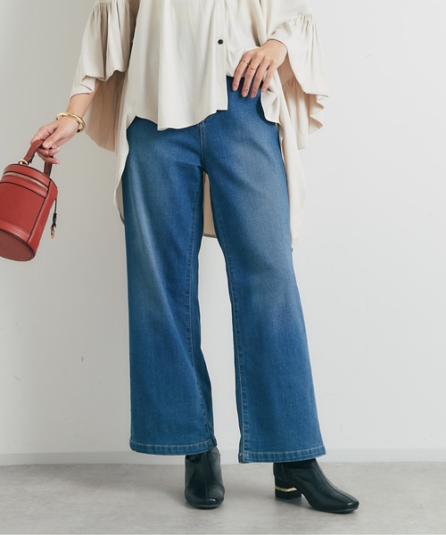 un dix cors(アンディコール)の「《3サイズ展開》リラックスセミワイドデニム(デニムパンツ・レディース・ブルー/ネイビー/グレー・M/L/S)」の17枚目の写真