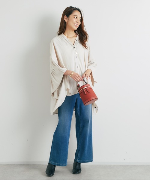 un dix cors(アンディコール)の「《3サイズ展開》リラックスセミワイドデニム(デニムパンツ・レディース・ブルー/ネイビー/グレー・M/L/S)」の18枚目の写真