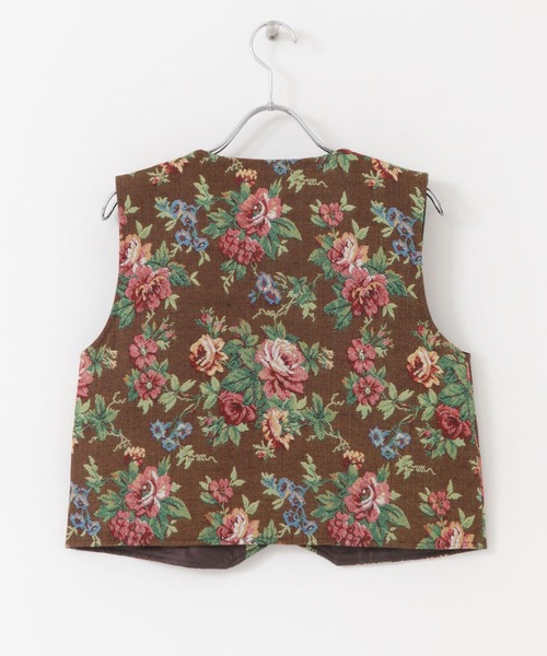 HEYUMM（ヘユム）の「レトロライクゴブランビスチェ（ベスト・レディース・ブラウン/ブラック/アイボリー・ONE）」の7枚目の写真