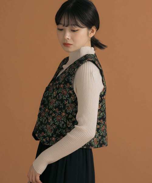 HEYUMM（ヘユム）の「レトロライクゴブランビスチェ（ベスト・レディース・ブラウン/ブラック/アイボリー・ONE）」の18枚目の写真