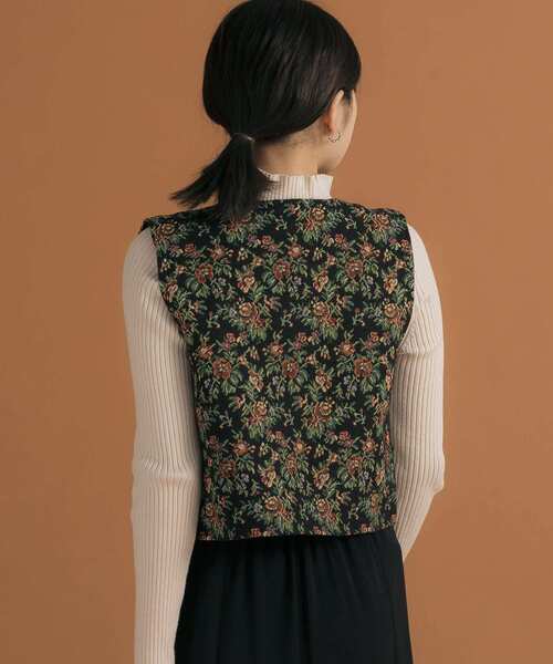 HEYUMM（ヘユム）の「レトロライクゴブランビスチェ（ベスト・レディース・ブラウン/ブラック/アイボリー・ONE）」の19枚目の写真